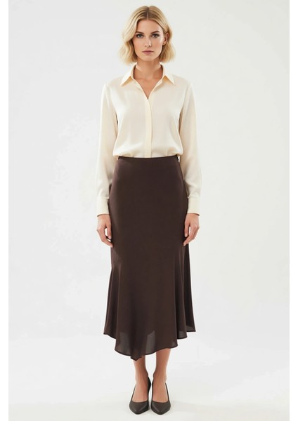 Kadın Asimetrik Kalıp Düşük Bel Maxi Boy Dokuma Etek %100 Viskoz Fonksiyonel Dayanıklı Şık fırsatları