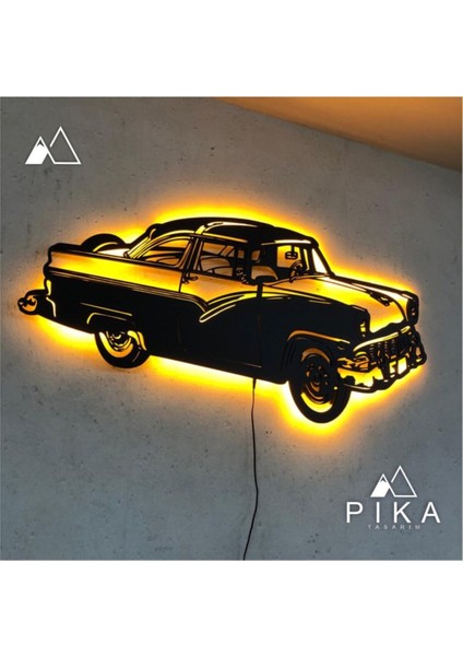 Belaır 50 x 100 LED Işıklı Tablo - Ahşap Duvar Dekorasyonu modelleri