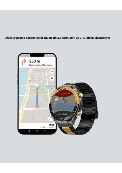 Amoled Ekran Akıllı Saat Bluetooth 5.1 Çağrı Destekli 3 Bileklikli modelleri