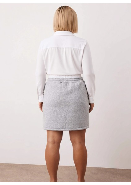 Kadın Örme Mini Etek Düz Kumaş Bel Ipli Kalıp Rahat Fonksiyonel Dayanıklı Kaliteli Estetik indirimleri