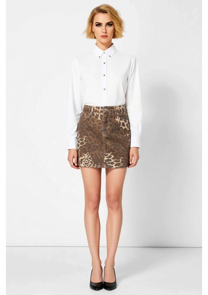 Kadın %100 Pamuk A Kesim Yüksek Bel Mini Etek Fonksiyonel Dayanıklı Kaliteli Konforlu Spor modelleri