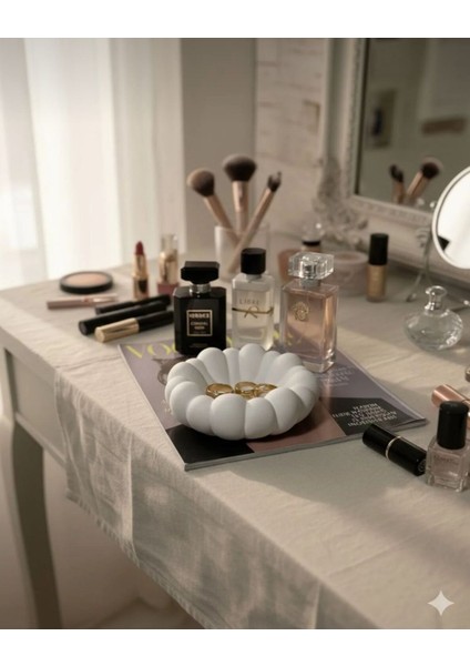 Dekor Tabak Hediyelik Yıkanılabilir Taş Tozu