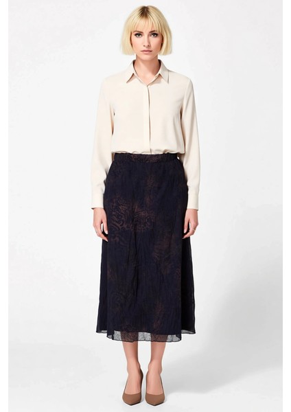 Kadın Midi Dokuma Etek Yüksek Bel Pilili Animal Desenli Fonksiyonel Dayanıklı Kaliteli Şık fırsatları