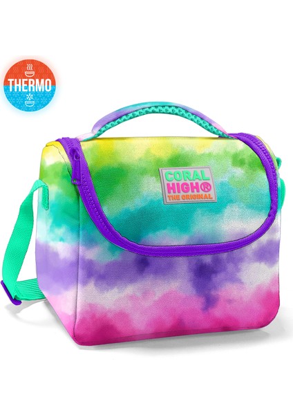Kids Renkli Batik Desenli Thermo Beslenme Çantası 11739