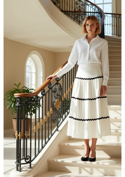 Kadın Maxi Etek Normal Bel Kloş Kalıp Bürümcük Kumaş Fonksiyonel Dayanıklı Kaliteli Modern fiyatları