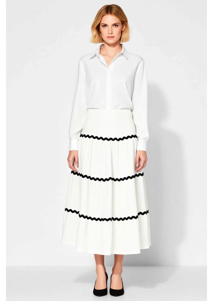 Kadın Maxi Etek Normal Bel Kloş Kalıp Bürümcük Kumaş Fonksiyonel Dayanıklı Kaliteli Modern fırsatları