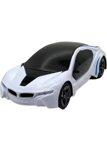 Bmw I8 Model Beyaz Işıklı Sesli Oyuncak Araba 17 cm modelleri
