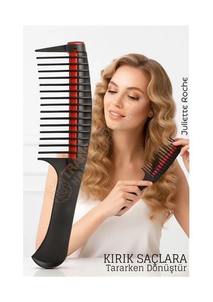 Bfs Profesyonel Kırık Saç Temizleyici Tarak - Saç Bakım Krem Protein Dağıtıcı Tarak Bukle T