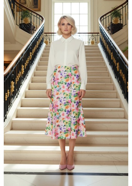 Kadın Balık Kalıp Maxi Boy Dokuma Etek Çiçek Desenli Fonksiyonel Dayanıklı Kaliteli Modern fiyatları