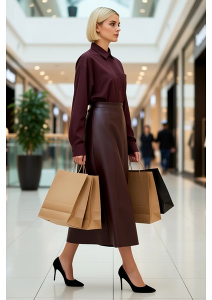 Kadın Yüksek Bel A Kesim Maxi Etek Cep Detaylı Fonksiyonel Dayanıklı Kaliteli Konforlu Şık modelleri