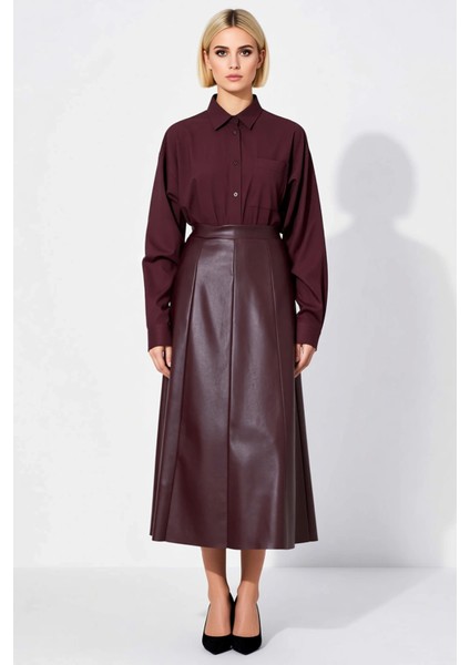 Kadın Yüksek Bel A Kesim Maxi Etek Cep Detaylı Fonksiyonel Dayanıklı Kaliteli Konforlu Şık fırsatları