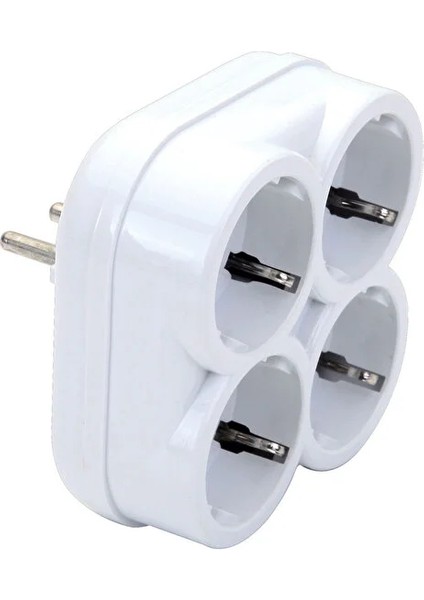Topraklı 16 Amper 250 Volt Beyaz 4'lü Çok Amaçlı Golyat Priz Çoklayıcı Çoklu Priz