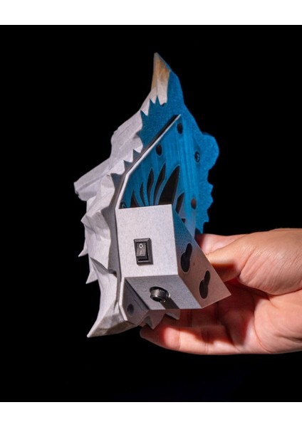 Dokuz Kuyruklu Tilki LED Işıklı Gece Lambası 3D Duvar Süsü USB Kablolu indirimleri