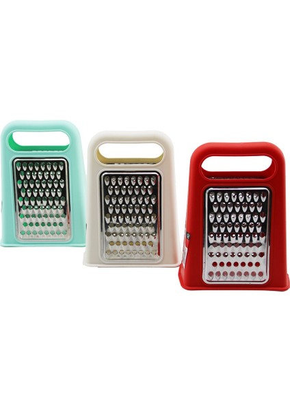 Piramit Metal Mutfak Rendesi Çift Yönlü Renkli Plastik Üstten Tutmalı (4887)