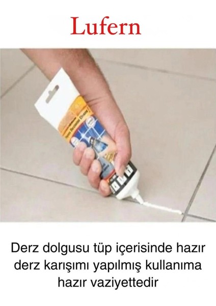 Premium Fayans Arası Beyaz Hazır Derz Dolgu Gaga Uç Tüp Mermer Mutfak Banyo Zemin Duvar Onarıcı modelleri