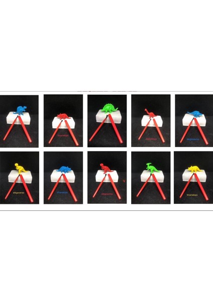 10 Adet Renkli Dinozor Arkeolojik Kazı Kiti Stem