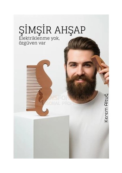 Bfs Ahşap Sakal ve Bıyık Tarağı – Antistatik Şimşir Tarak