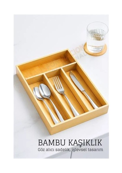 Bfs Bambu Çekmece Içi Kaşıklık Organizer