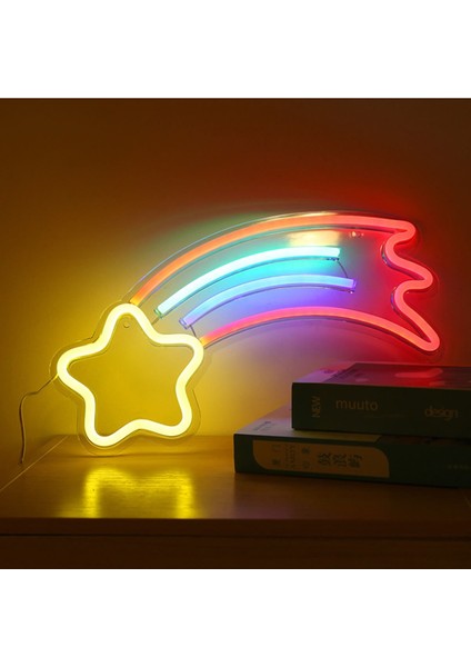Kuyruklu Yıldız Neon LED Gece Lambası modelleri