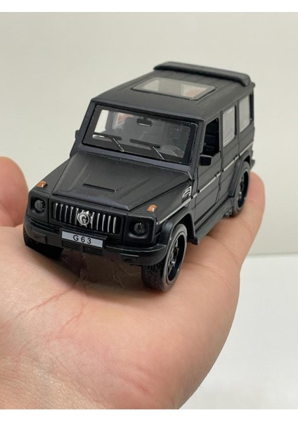 Mercedes G63 Jeep Siyah Metal Sesli Işıklı Diest Car Oyuncak Model Araba 12 cm indirimleri