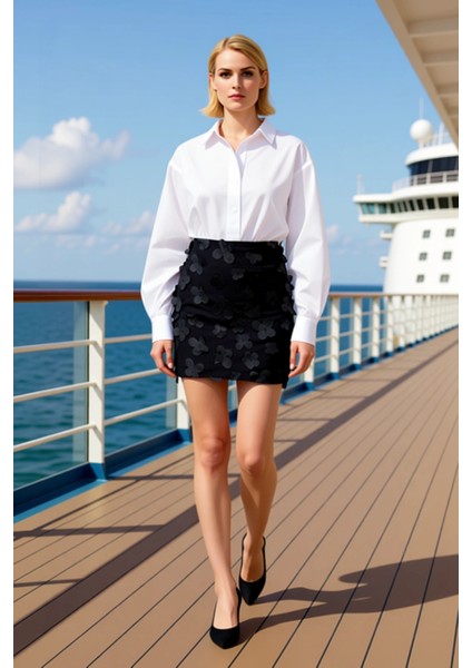 Kadın Kalem Yaka Kolsuz Kumaş Dokuma Etek Fonksiyonel Dayanıklı Kaliteli Konforlu Estetik Şık