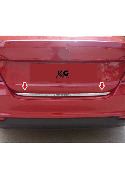 Fiat Egea Sedan Yazılı Krom Bagaj Alt Çıtası