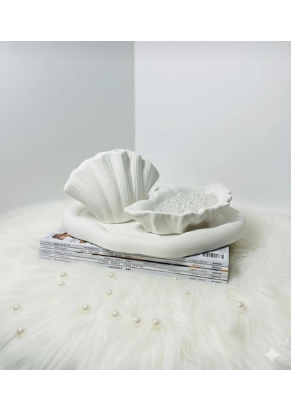 El Yapımı Taş Tozu Ev Dekor Set ' Yıkanılabilir '