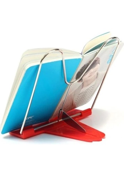 Portatif Ayarlanabilir Metal Kitap Okuma Standı Aparatı Aleti (4887)