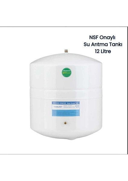 Su Arıtma Cihazı Için 3.2 Galon 12 Litre Çelik Tank