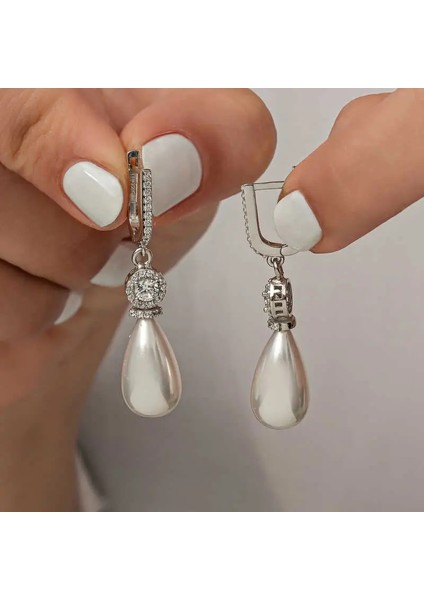 Gümüş Damla Inci Kadın Küpe fiyatları