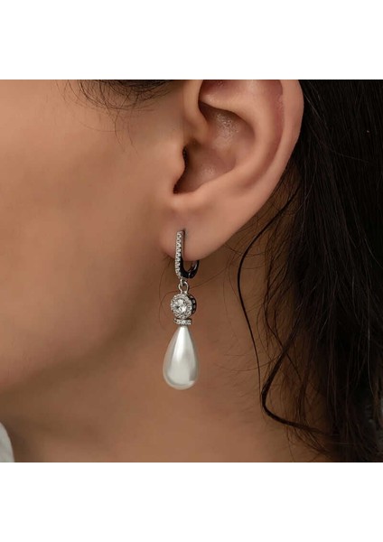 Gümüş Damla Inci Kadın Küpe indirimleri