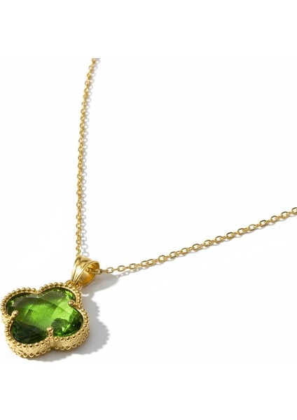 925 Ayar Gümüş Kadın Kolye – Renk Değiştiren Taşlı Altın Kaplama modelleri