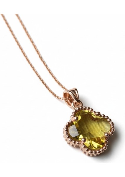 925 Ayar Gümüş Kadın Kolye – Renk Değiştiren Taşlı Bronz modelleri