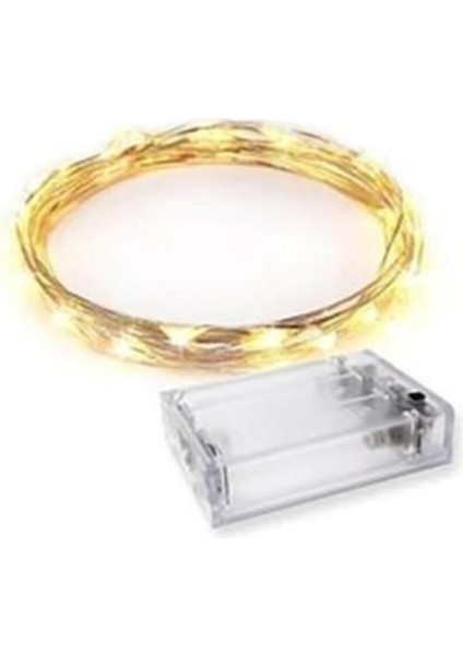 3 Metre Pilli Peri LED Ince Tel Pilli Dekoratif LED Işık