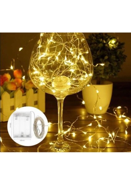 3 Metre Pilli Peri LED Ince Tel Pilli Dekoratif LED Işık fırsatları