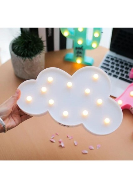 Dekoratif LED Işıklı Bulut Gece Lambası Beşik-Çocuk Odası Ev Ofis Duvara Monte Edilebilir Pilli LED fiyatları