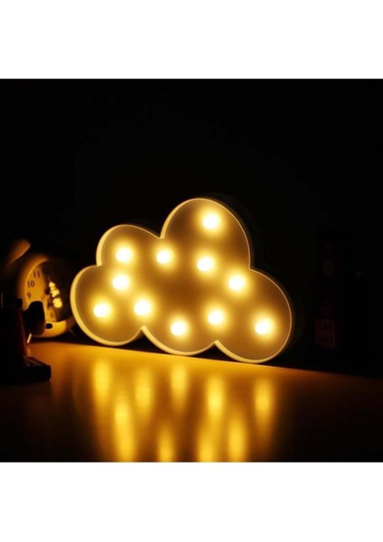 Dekoratif LED Işıklı Bulut Gece Lambası Beşik-Çocuk Odası Ev Ofis Duvara Monte Edilebilir Pilli LED modelleri