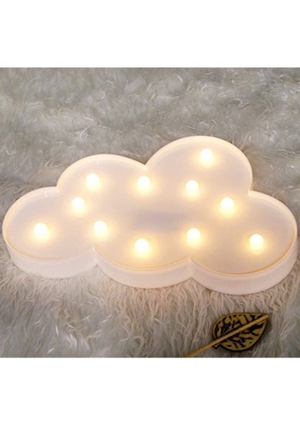 Dekoratif LED Işıklı Bulut Gece Lambası Beşik-Çocuk Odası Ev Ofis Duvara Monte Edilebilir Pilli LED fırsatları