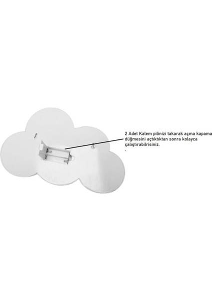 Dekoratif LED Işıklı Bulut Gece Lambası Beşik-Çocuk Odası Ev Ofis Duvara Monte Edilebilir Pilli LED indirimleri