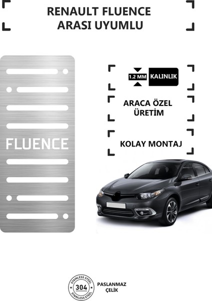 Renault Fluence Ayak Dinlendirme Pedalı Krom Ayak Dayama Pedalı