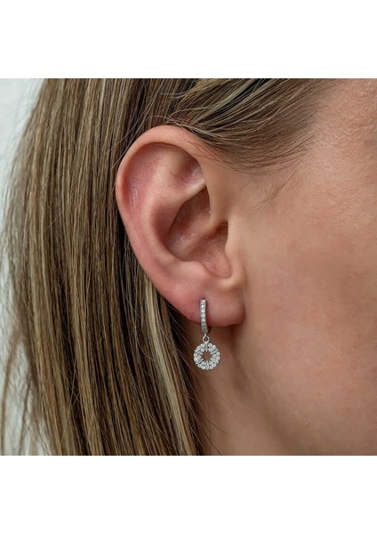 Gümüş Geometrik Desenli Kadın Küpe fiyatları