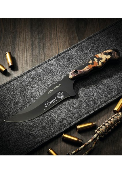 Kişiye Özel Isimli Kartal Baskılı 7-29 23 cm Zero Error Av Bıçağı