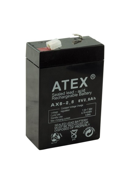 Ince Akü 6V 2.8AH Amper (4940)