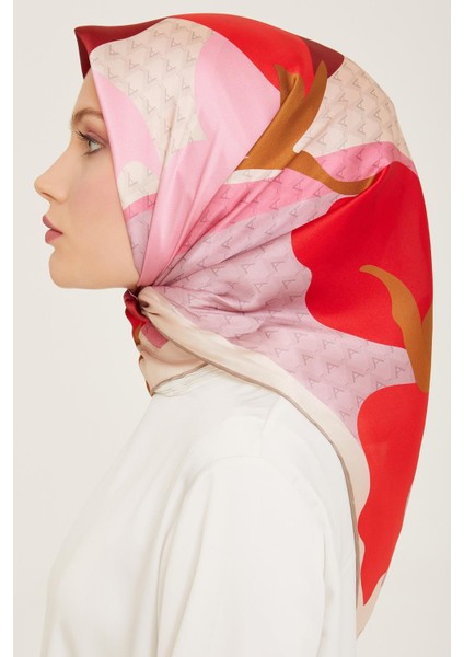 Geometrik Desenli Sura Ipek Eşarp 24YA9120 05 fiyatları