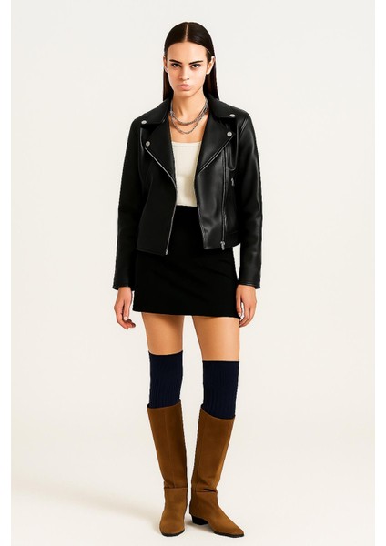 2 Çift Basic Kalın Pamuk Karışımlı Diz Üstü Çorap fiyatları