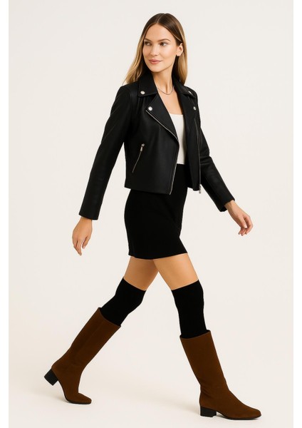 2 Çift Basic Kalın Pamuk Karışımlı Diz Üstü Çorap fırsatları