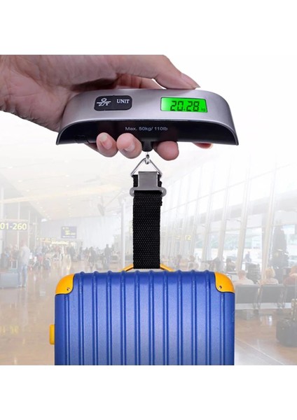 Dijital Işıklı Elektronik Askılı El Bagaj Tartısı Bavul Kantarı Seyahat Çantası 50KG fiyatları