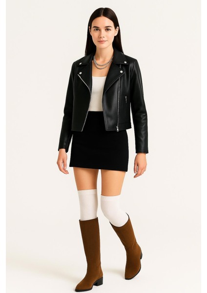 3 Çift Pamuk Karışımlı Diz Üstü Çorap