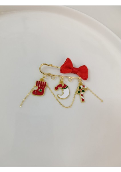 Yılbaşı Temalı Yaka Iğnesi Yeniyıl Broş Yılbaşı Hediyesi fırsatları