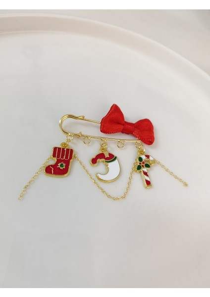 Yılbaşı Temalı Yaka Iğnesi Yeniyıl Broş Yılbaşı Hediyesi indirimleri